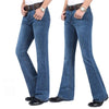Elite Comfort Menâ??s Mid Waist Boot Cut Jeans ATHLEXES