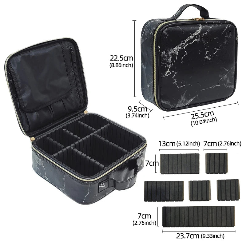 ChicTravel PU Leather Makeup Organizer ATHLEXES