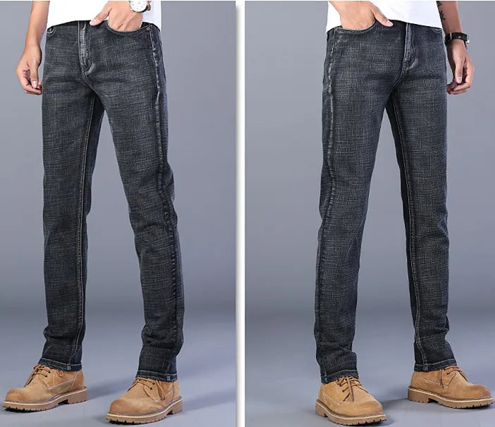 Blue Stretch Jeans & Black Denim Casual Trousers ATHLEXES