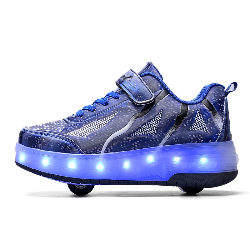 GlowRoll Adjustable LED Roller Shoes ATHLEXES