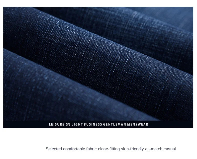 Shan Bao Classic Straight Stretch Denim Jeans ATHLEXES