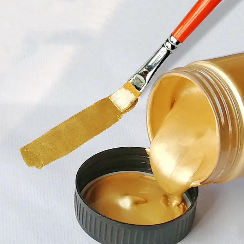 Metallic Gold Acrylic Paint for Creative Crafts ATHLEXES