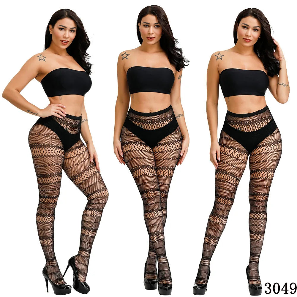 DOIAESKV Plus Size Women Bodystocking Sexy Lingerie Tights ATHLEXES