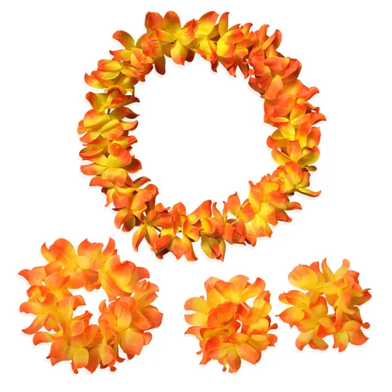 Tropical Hawaii Hula Wreath Set for Festive Decor ATHLEXES