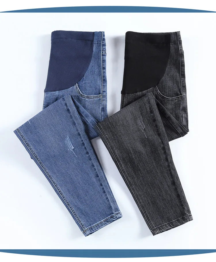 VelvetPlus Maternity Jeans for Comfort & Style ATHLEXES