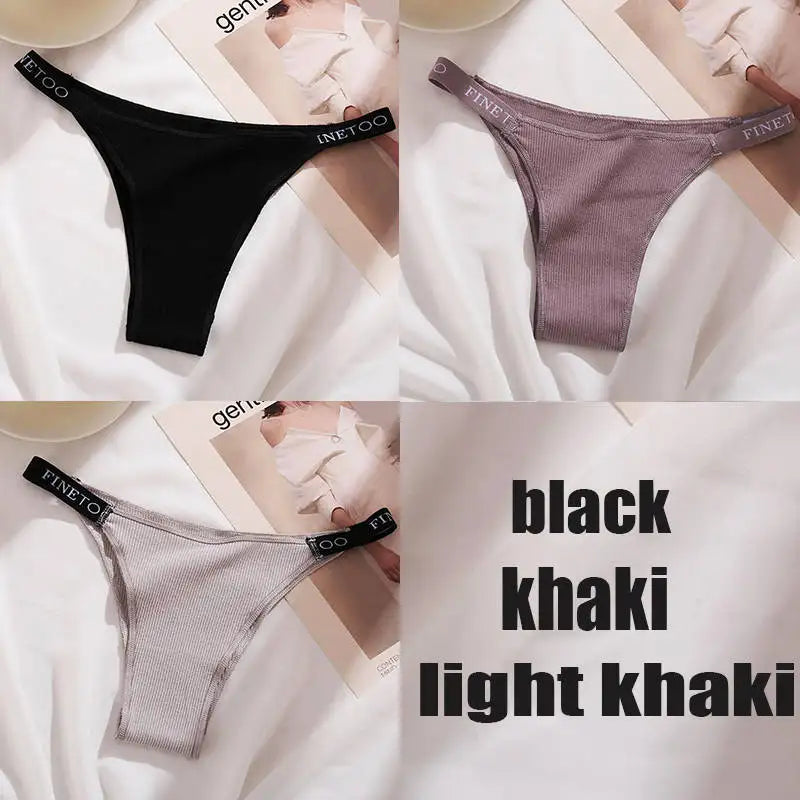 3PCS/Set Cotton Panties Briefs Women Underpants Sexy Lingerie ATHLEXES