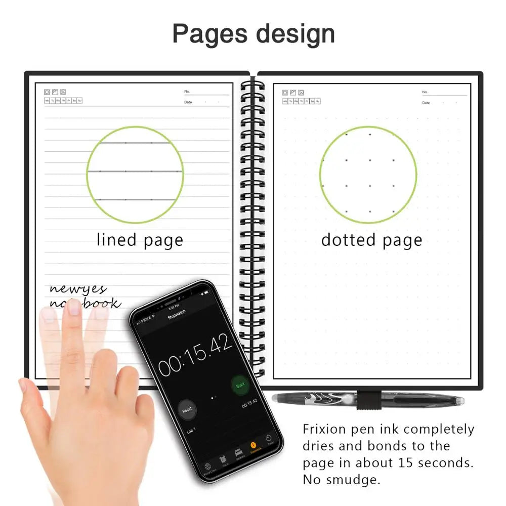 EcoSmart A6 Reusable Erasable Notebook with Pen ATHLEXES