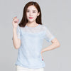 Elegant Lace Chiffon Blouse for Women ATHLEXES
