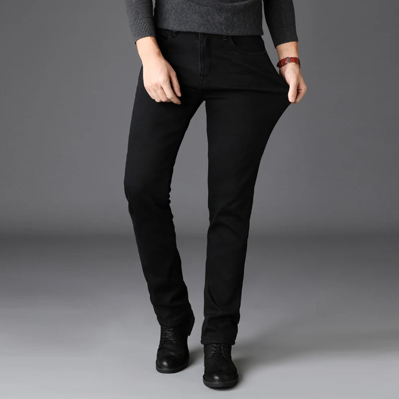 SleekFit Men's Black Slim Jeans ATHLEXES