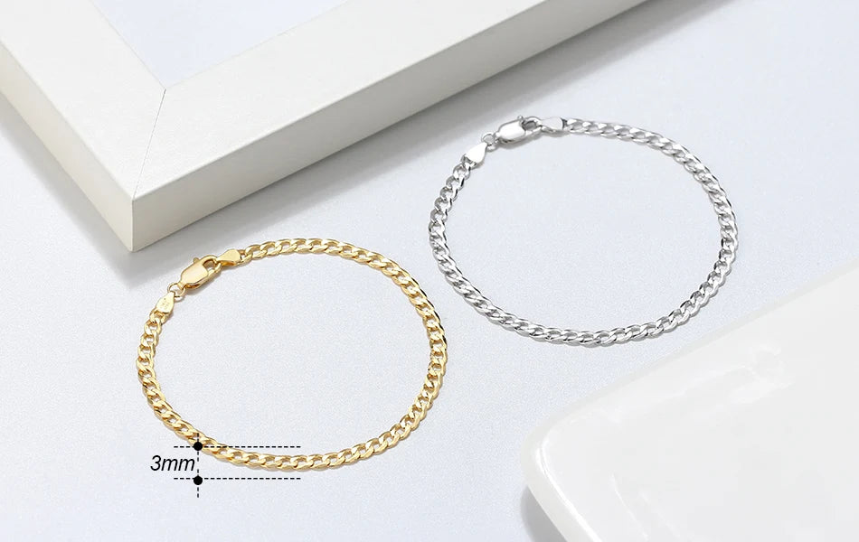 Rinntin 18K Gold Cuban Link Chain Necklace ATHLEXES