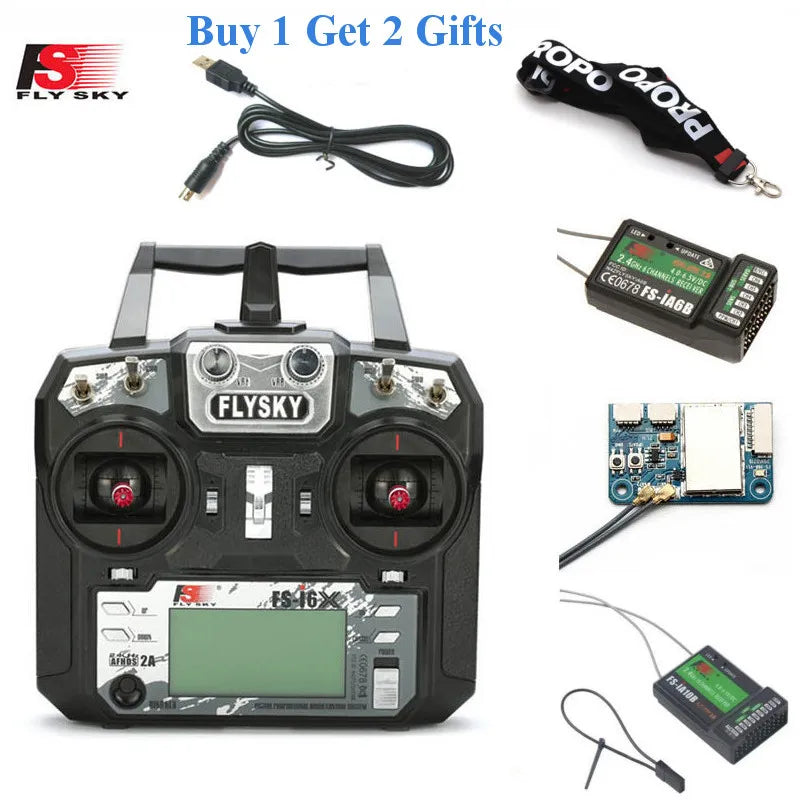 FLYSKY FS-i6X 10CH RC Transmitter & Receiver Set ATHLEXES