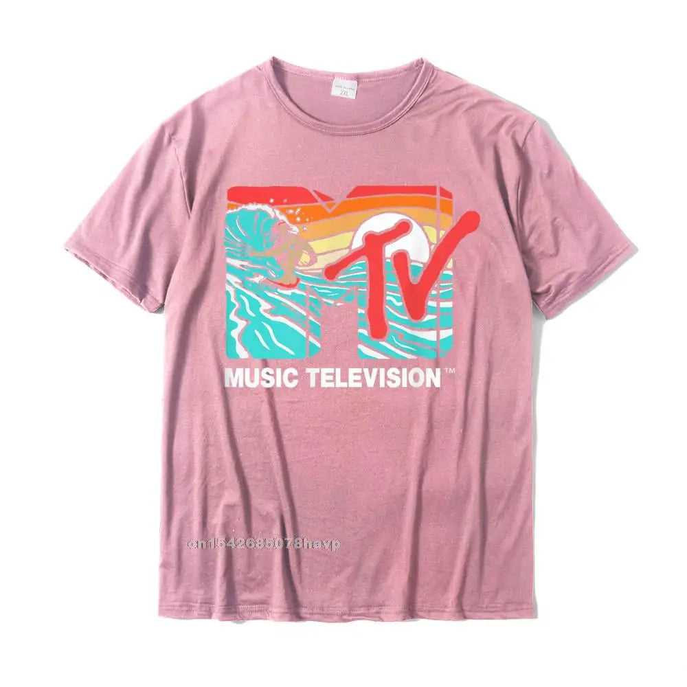 Mademark X MTV Surfer Logo Retro Graphic T-Shirt - Catch A Wave ATHLEXES