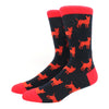 2024 Hiphop Funny Animal Dress Socks for Men - Flamingo & Penguin ATHLEXES