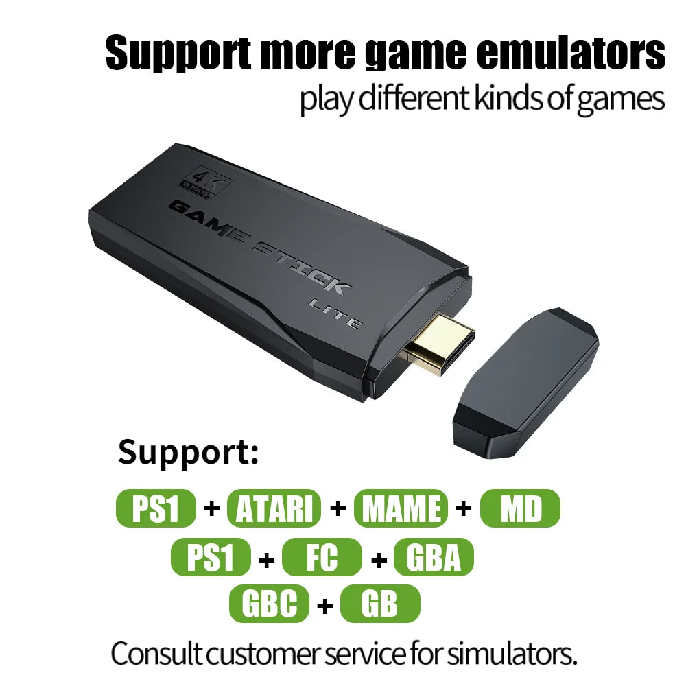 RetroMax 4K HD Game Console with Dual Controllers ATHLEXES