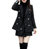 Chic Women’s Plaid Two-Piece Suit: Jacket and Shorts Set ATHLEXES