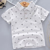 Boys' Trendy Cotton Lapel Print Summer Shirt 2025 ATHLEXES