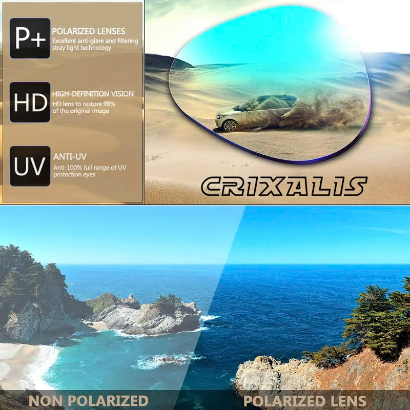 Crixalis Men's Polarized Square Sunglasses ATHLEXES