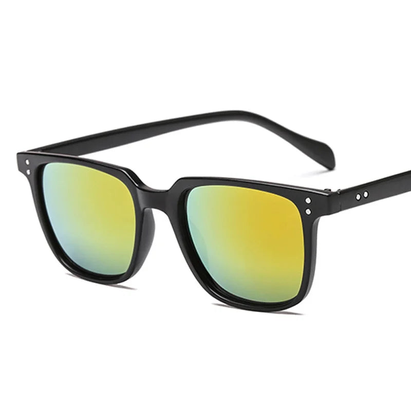 Retro Black Square Sunglasses for Men ATHLEXES