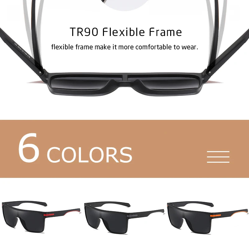 Crixalis Men's Polarized Square Sunglasses ATHLEXES