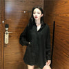 Zadily 2023 Spring Oversized Chic White Button-Up Blouse ATHLEXES