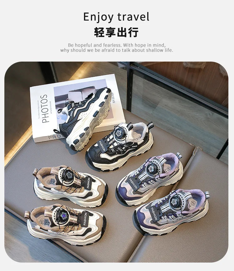 FleeceLined Kids Sneakers with NonSlip Sole ATHLEXES