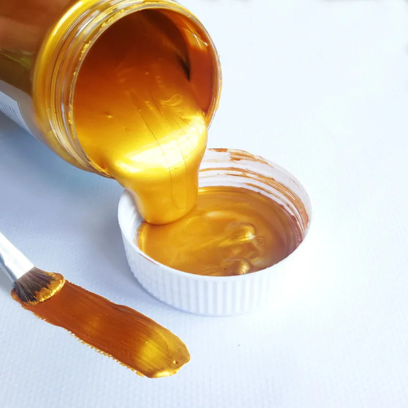 Metallic Gold Acrylic Paint for Creative Crafts ATHLEXES
