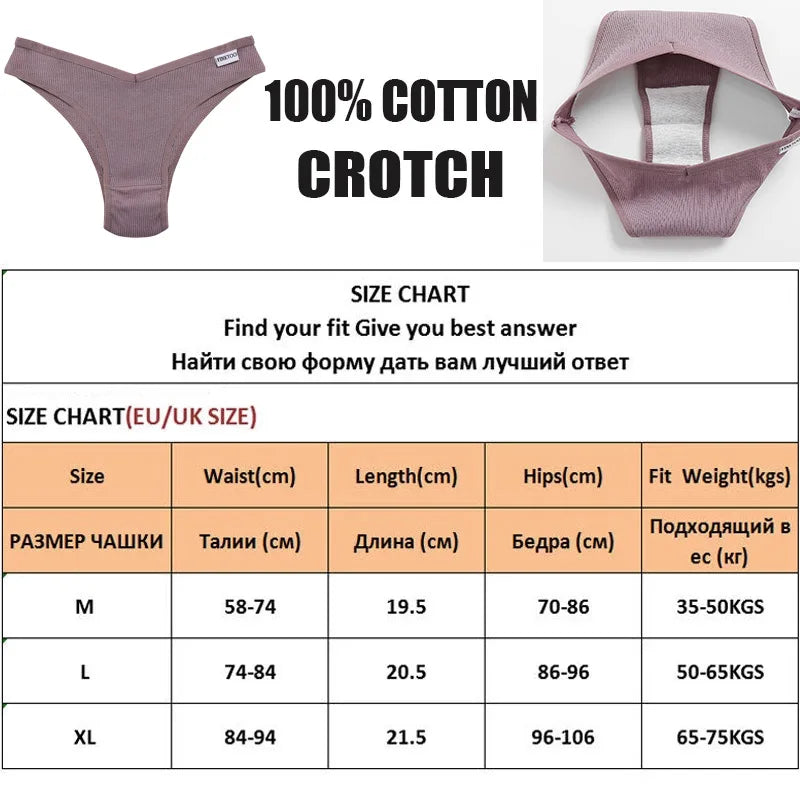 5PCS/Set Cotton Lingerie Panties Sexy Underwear Women Briefs ATHLEXES
