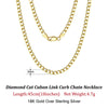 Rinntin 18K Gold Cuban Link Chain Necklace ATHLEXES
