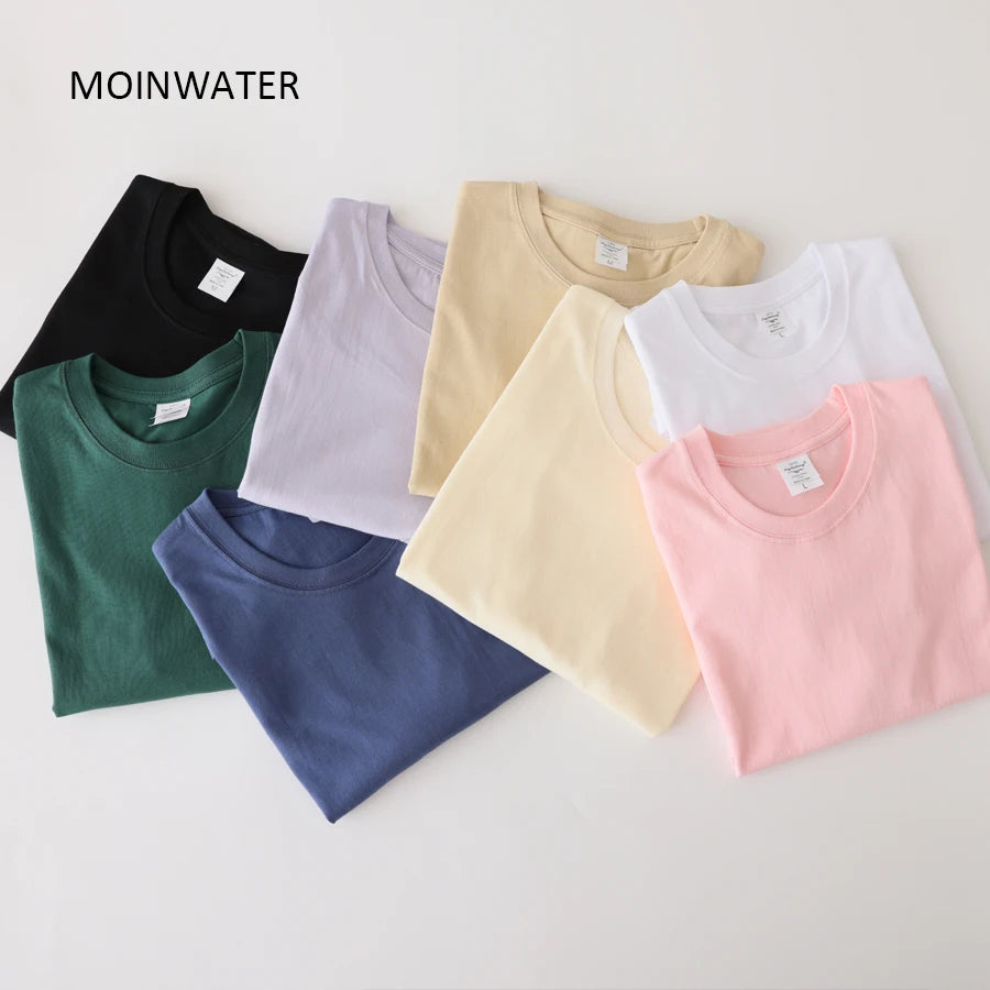 MOINWATER Women's Khaki Cotton Short Sleeve Tee for Summer ATHLEXES