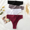 3PCS/Set Women's Cotton High Waisted Thongs S-XL Comfort ATHLEXES