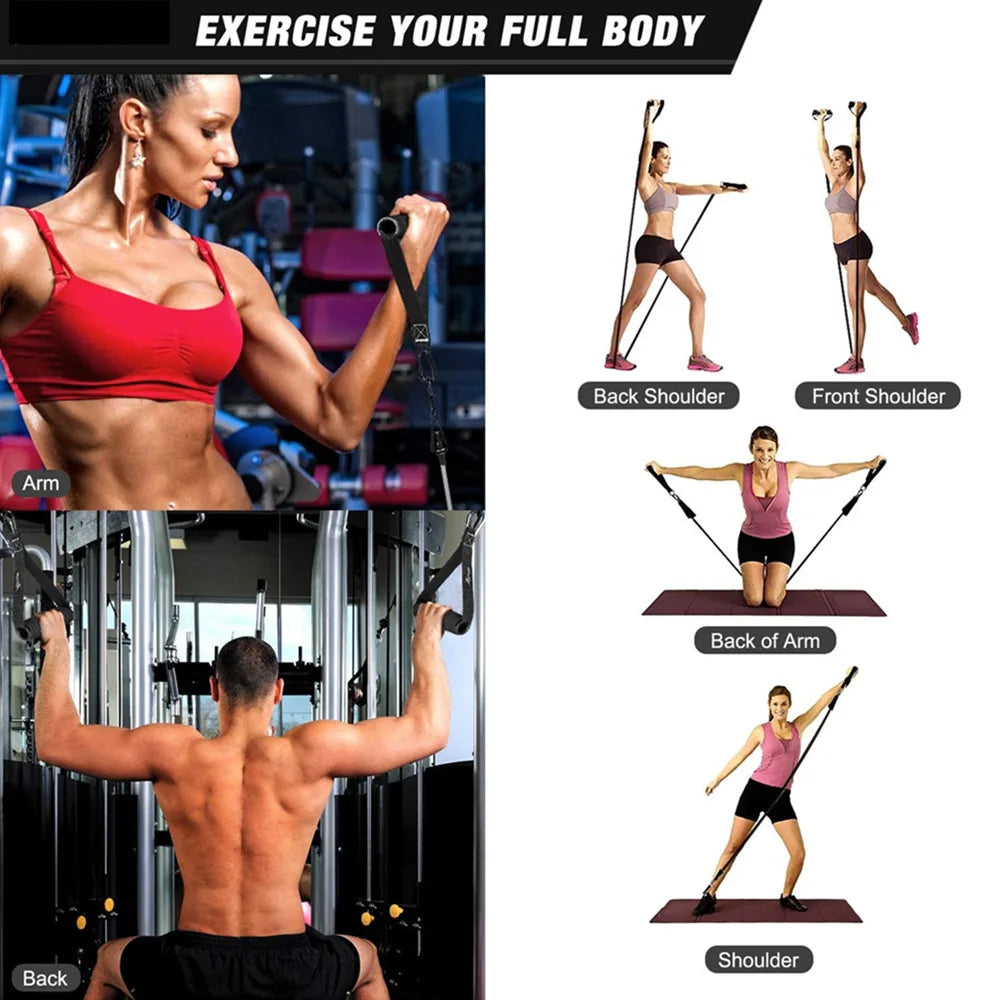 Premium Resistance Bands Set with Door Anchor & Straps ATHLEXES
