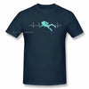 Scuba Diving Heartbeat Graphic T-Shirt ATHLEXES