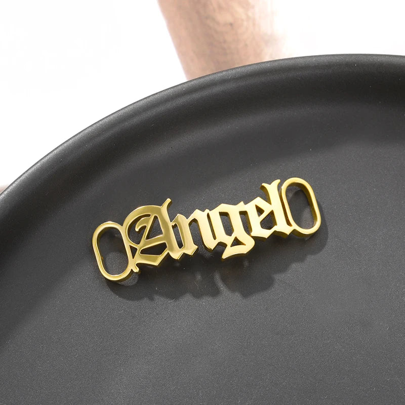 Custom Stainless Steel Name Buckles for Stylish Sneaker Charms ATHLEXES