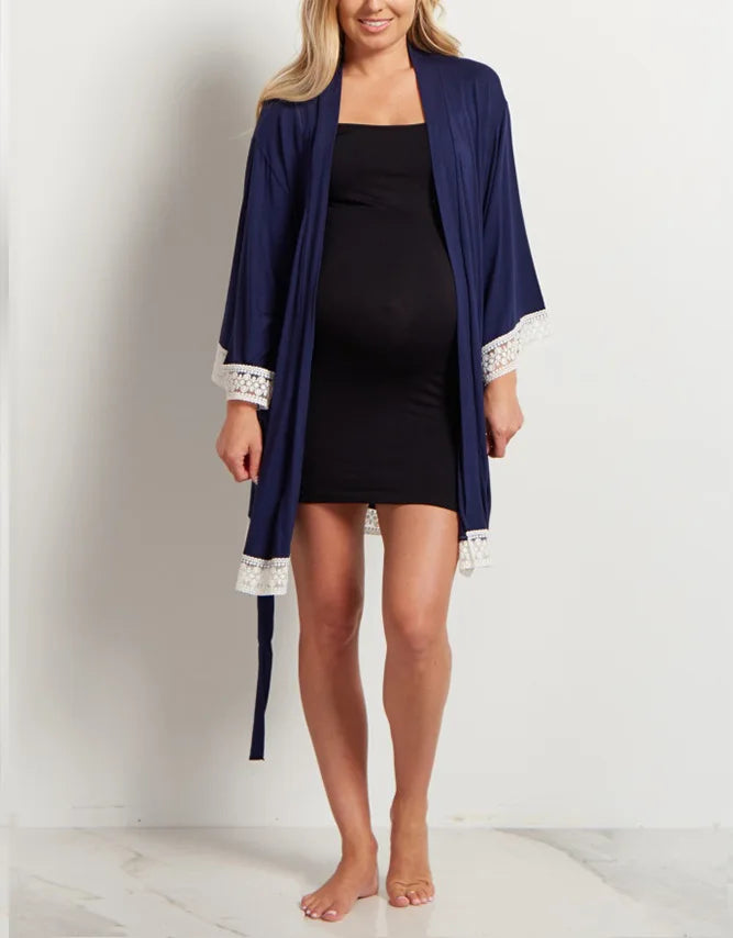 LuxeLounge Maternity Pajama Set ATHLEXES