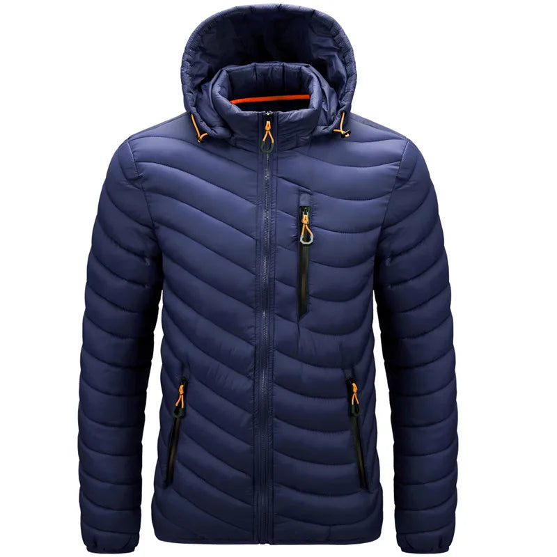 CHAIFENKO Men's Stylish Waterproof Hooded Jacket 2024 ATHLEXES