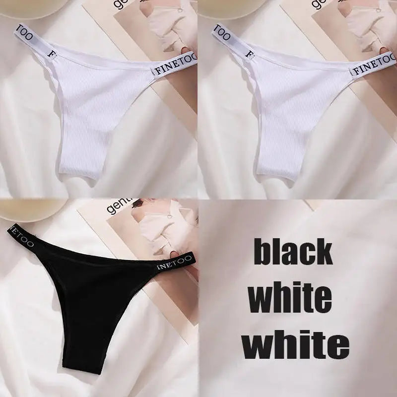3PCS/Set Cotton Panties Briefs Women Underpants Sexy Lingerie ATHLEXES