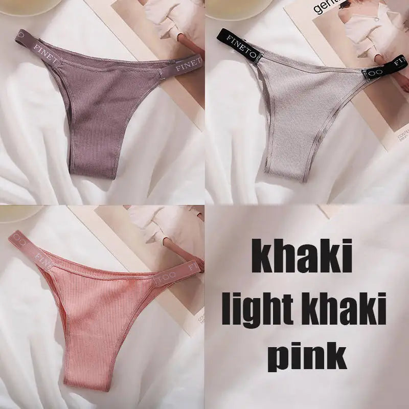 3PCS/Set Cotton Panties Briefs Women Underpants Sexy Lingerie ATHLEXES