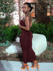 Chic Summer Backless Bodycon Dress ATHLEXES
