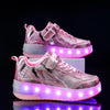 GlowRoll Adjustable LED Roller Shoes ATHLEXES