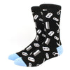 2024 Hiphop Funny Animal Dress Socks for Men - Flamingo & Penguin ATHLEXES