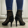 Hollow Mesh Peep Toe Stilettos: Summer High Heel Fashion ATHLEXES