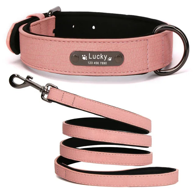 Custom Luxury Personalized Leather Dog Collar ATHLEXES