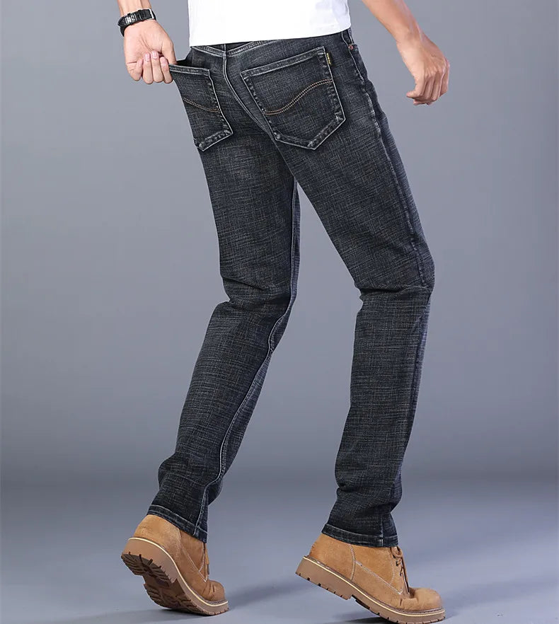 Blue Comfort Stretch Jeans for Men ATHLEXES