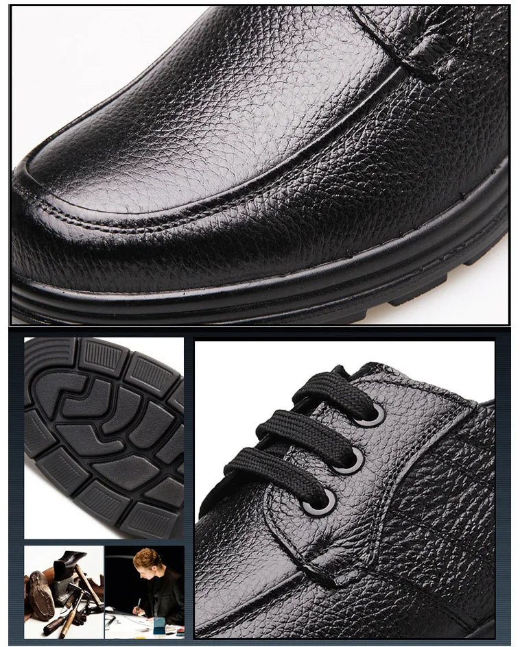 Luxurious Leather Casual Flats for Men - ZH740 ATHLEXES