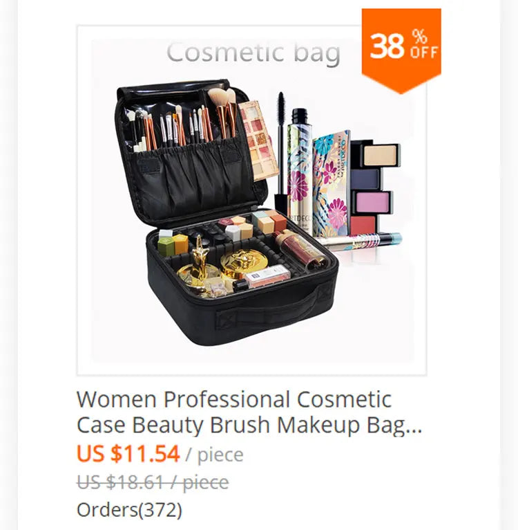ChicTravel PU Leather Makeup Organizer ATHLEXES