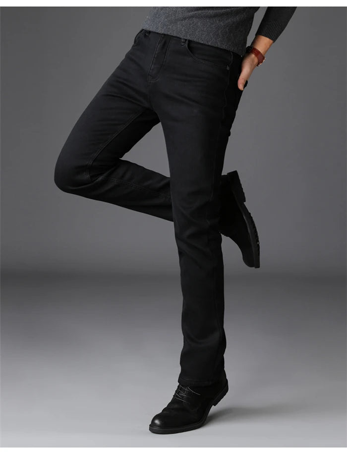 SleekFit Men's Black Slim Jeans ATHLEXES
