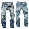 Retro Ripped Light Blue Slim Fit Jeans ATHLEXES