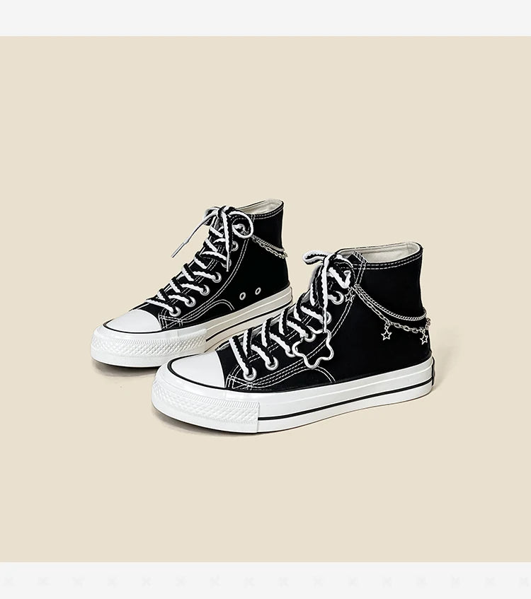 Amy and Michael Women's High Top Canvas Sneakers ATHLEXES