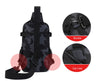 Tactical Sling Shoulder Bags Waterproof Night Reflective Strip Pack EDC Molle Chest Bag 10L Capacity Black ATHLEXES
