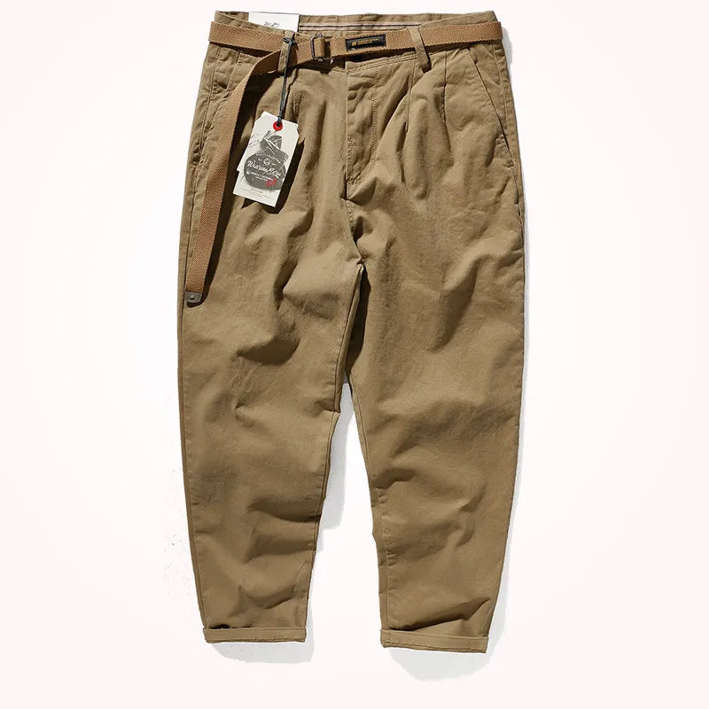 K2171 2024 Japanese Retro Loose Casual Pencil Pants for Men ATHLEXES